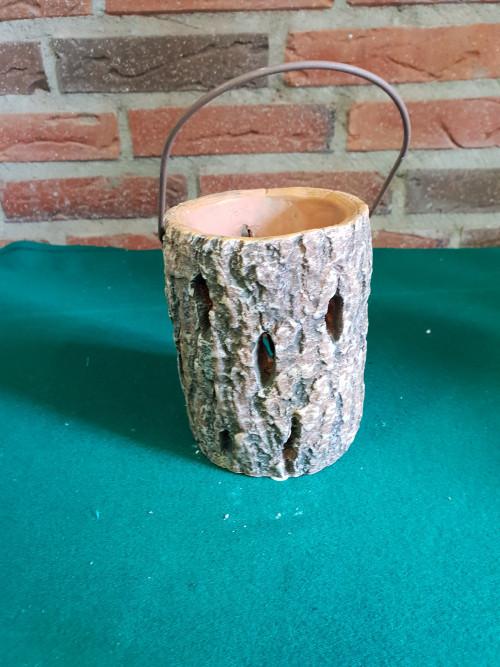 kandelaar hanger boomschors, Ophalen of Verzenden, 'T Olde Gre-j, Info@toldegrej.nl, Endepoelstraat 20f Didam