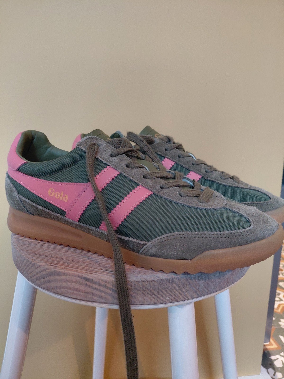 Gola Tornado sneakers groen/roze - maat 39, Gola, Ophalen of Verzenden, Sneakers of Gympen, Gedragen