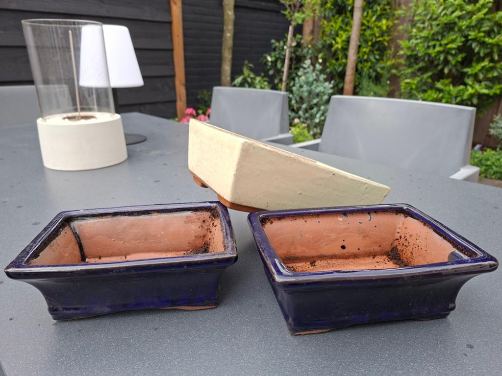 3 x bonsai schaal, Tuin en Terras, Ophalen, Rond, Steen, Minder dan 30 cm