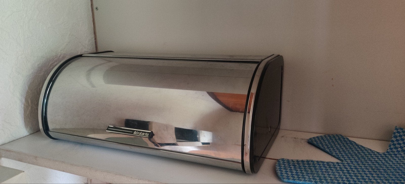 Brabantia broodtrommel - RVS, Ophalen, Gebruikt, Zilver, Metaal