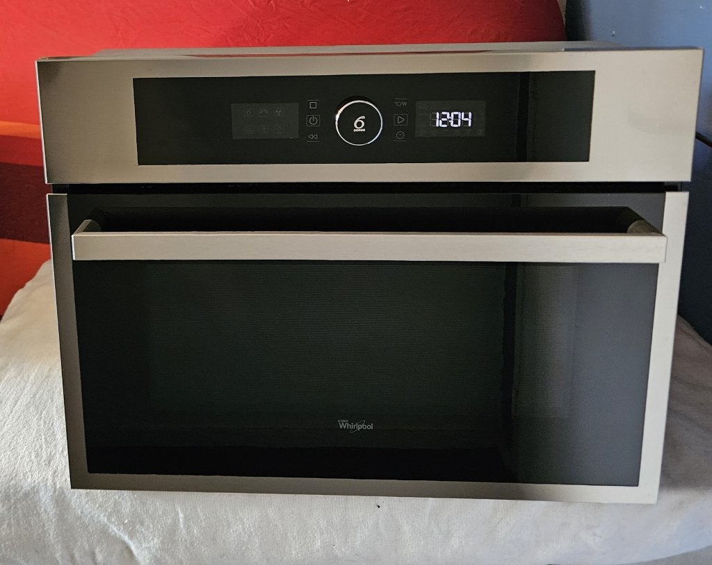 Inbouw combimagnetron van Whirlpool AMW507/IX en AMW505/IX, Ophalen, Combimagnetron, Gebruikt, Inbouw