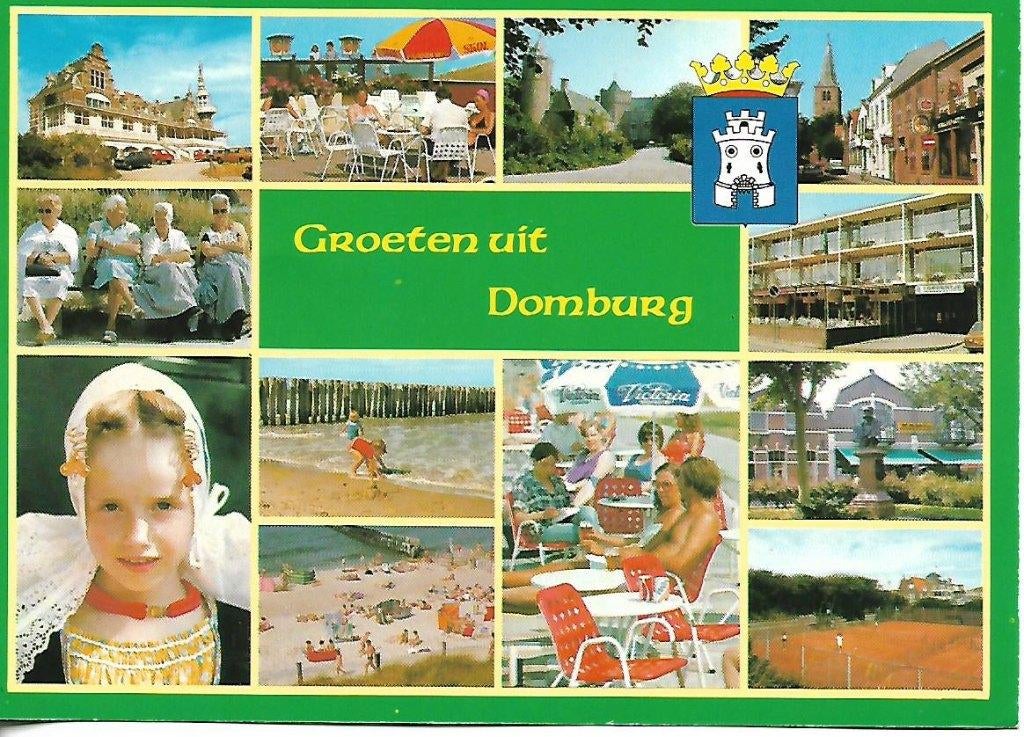 Domburg- -12-luik., Verzenden, 1980 tot heden, Gelopen, Zeeland