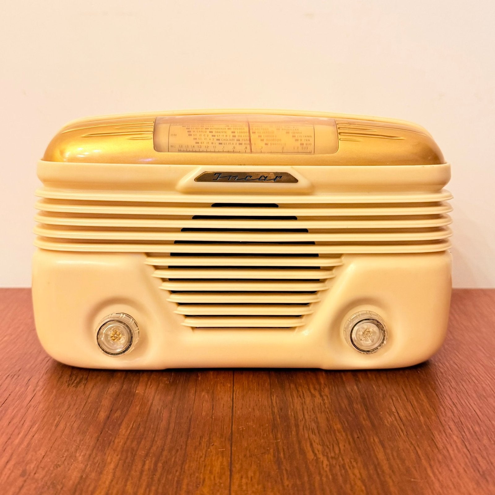 VINTAGE BUIZENRADIO INCAR VZ523 BAKELIET 1950 ZELDZAAM RADIO, Verzenden