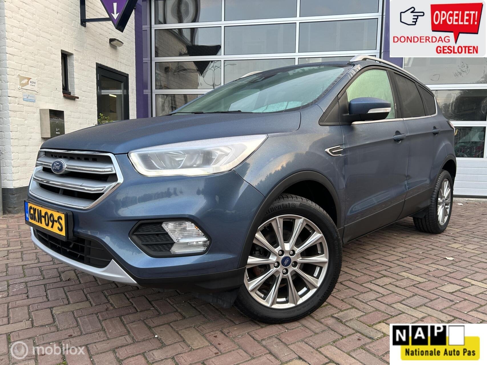 Ford Kuga 1.5 EcoBoost Titanium * RHD * NAVI * LM VELGEN *, Auto's, Voorwielaandrijving, Stof, Euro 6, 4 cilinders