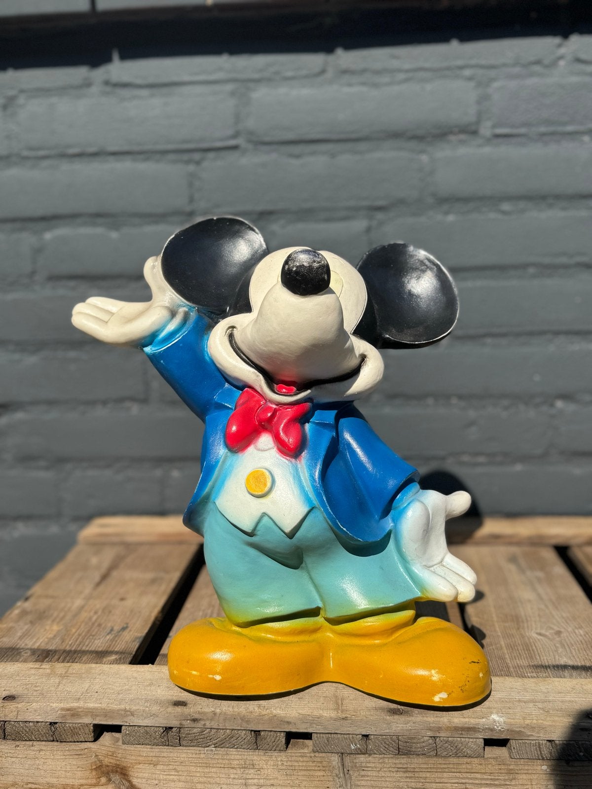 Vintage Mickey Mouse  - Disney beeld, Ophalen of Verzenden, Gebruikt