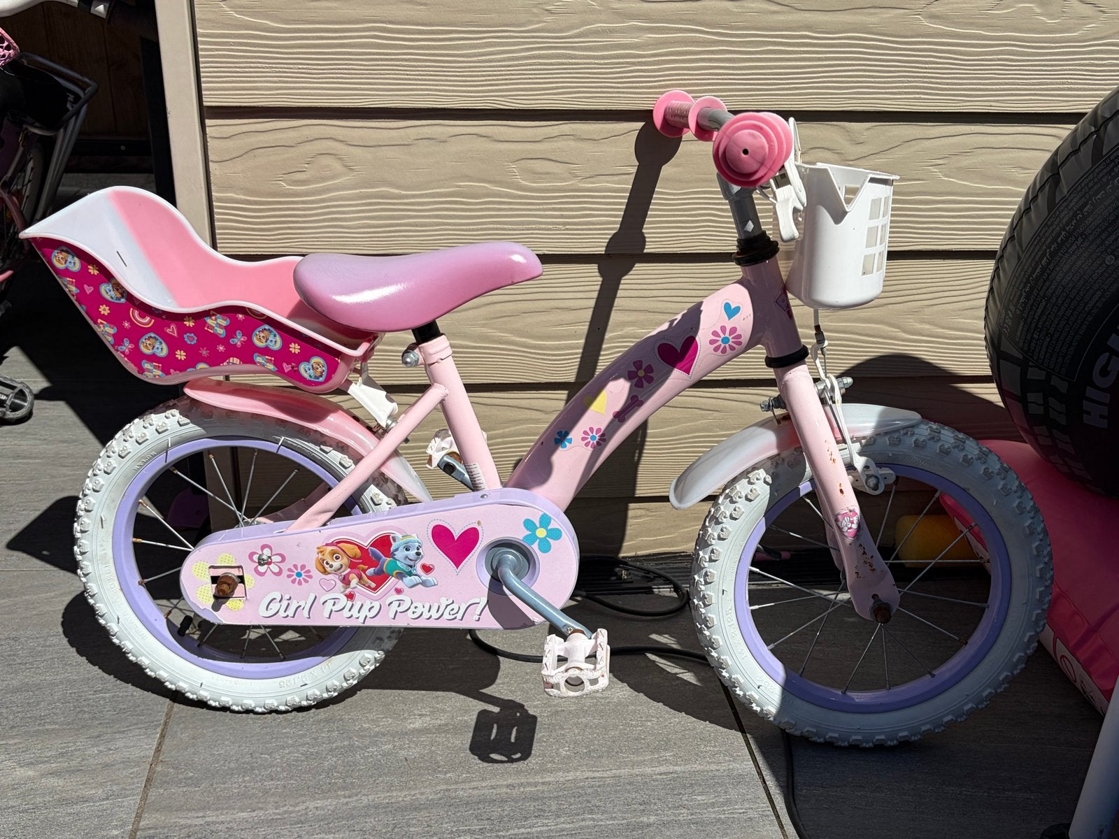 Paw Patrol Kinderfiets - Meisjes - 14 inch - Roze, Fietsen en Brommers, Fietsen | Meisjes, Ophalen, Gebruikt, 14 inch of minder