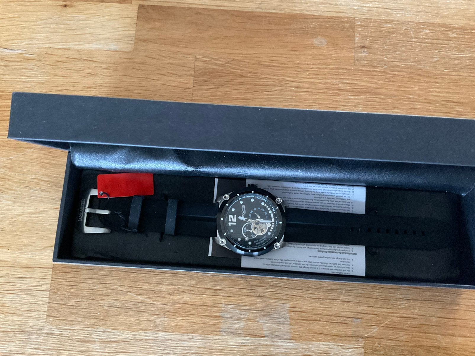 Exclusief herenhorloge Lancaster top up time nieuw, Verzenden