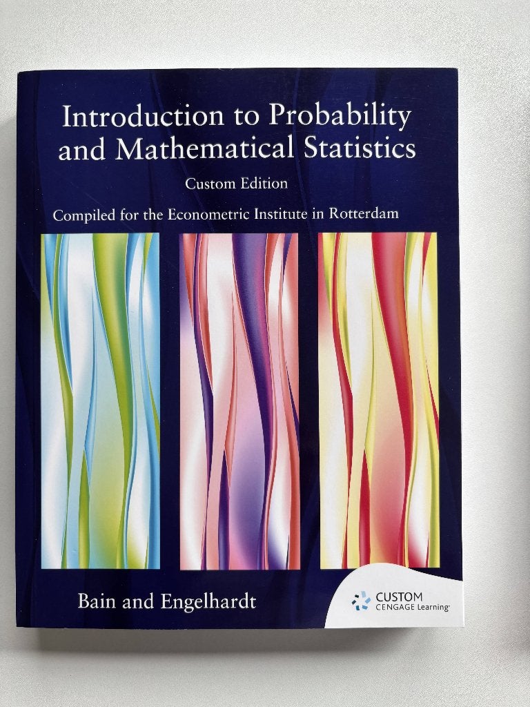 Custom Mathematical Statistics & Probability, Ophalen, Bain and Engelhardt, Nieuw, WO