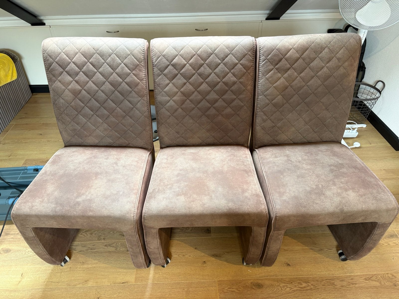 3 Pronto Wonen stoelen - Gebruikt, prima voor 2e ronde, Ophalen, Gebruikt, Stof, Drie