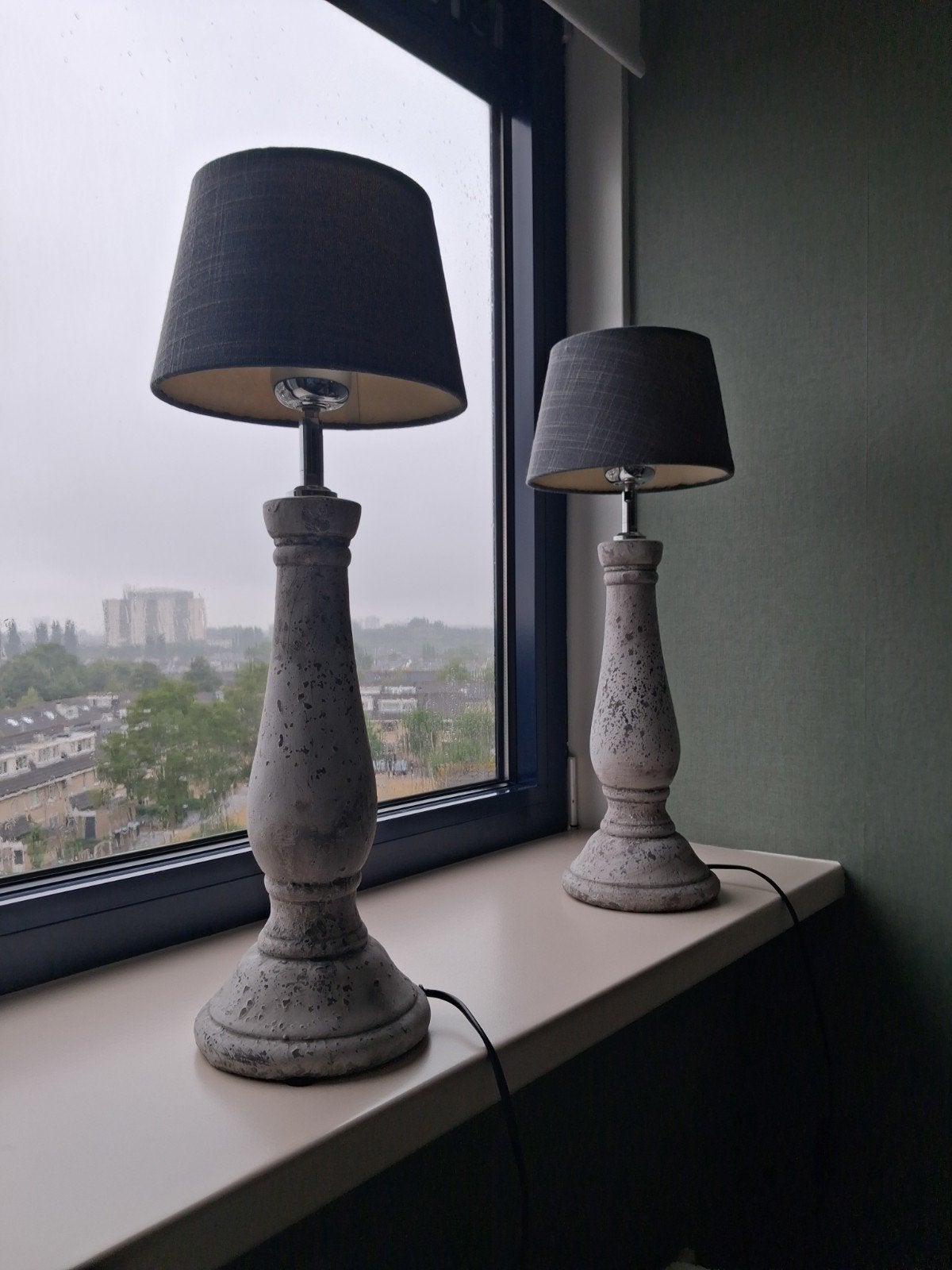 schemerlamp, Ophalen, Zo goed als nieuw, Grijs, Schemerlamp