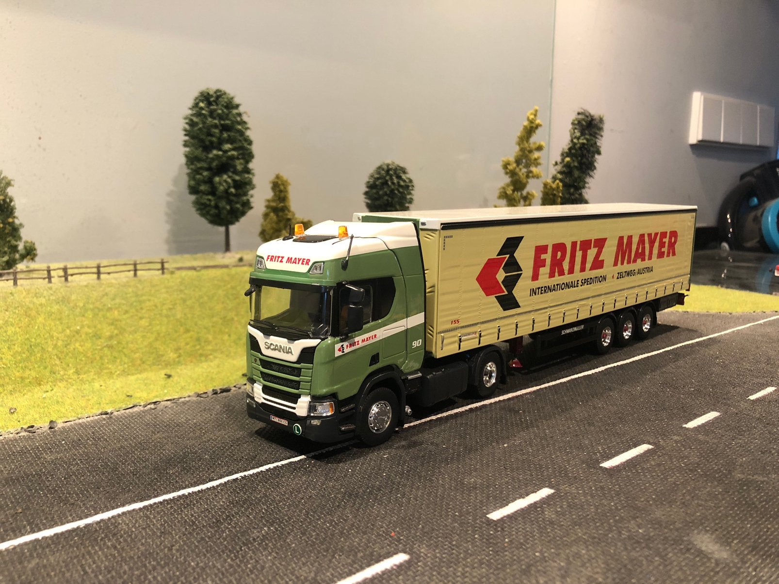 Scania next met tautliner van Frits Mayer, Ophalen of Verzenden, Zo goed als nieuw, Bus of Vrachtwagen, Wsi