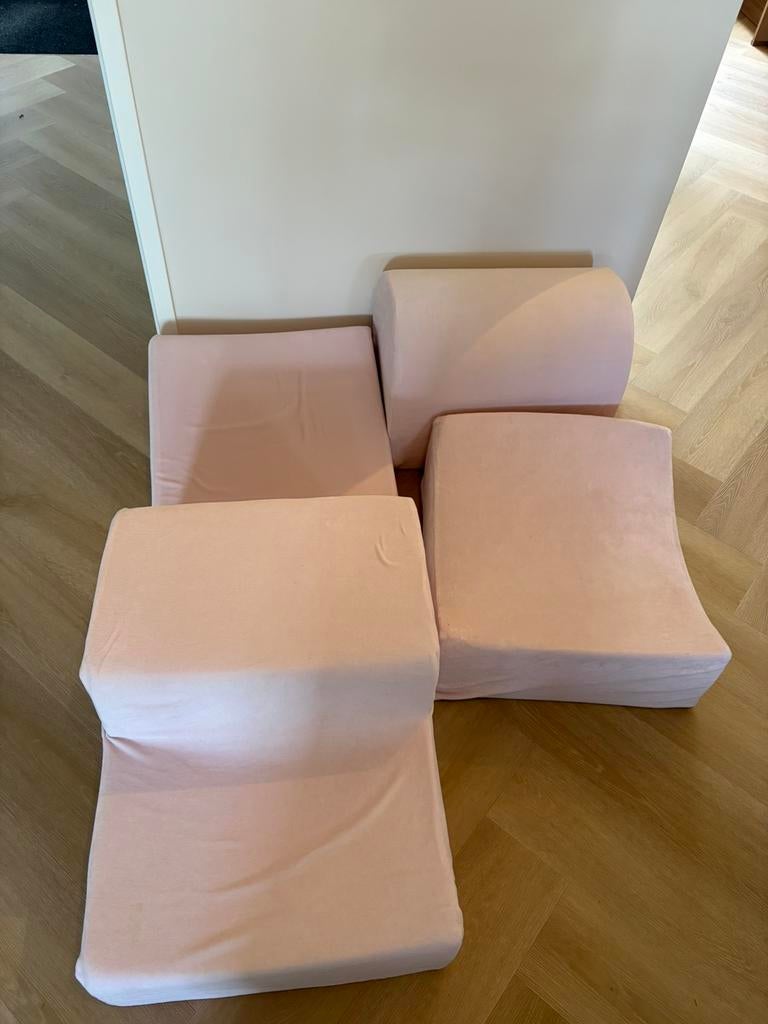 Foam blokken roze speelset meowbaby, Ophalen, Gebruikt, Meisje