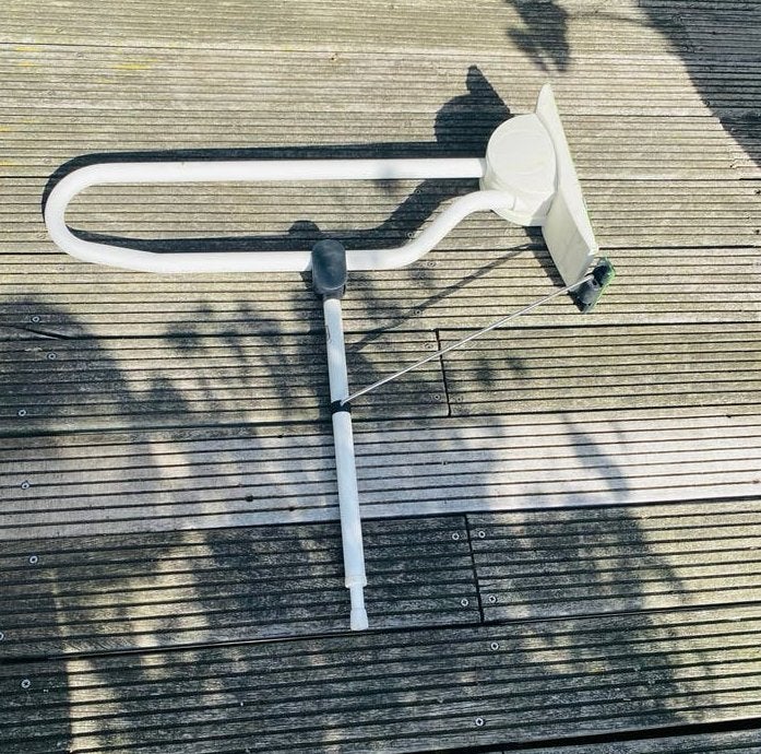Invalide toilet steunen ,Met vloersteun 2 stuks- Linido, Ophalen of Verzenden, Gebruikt