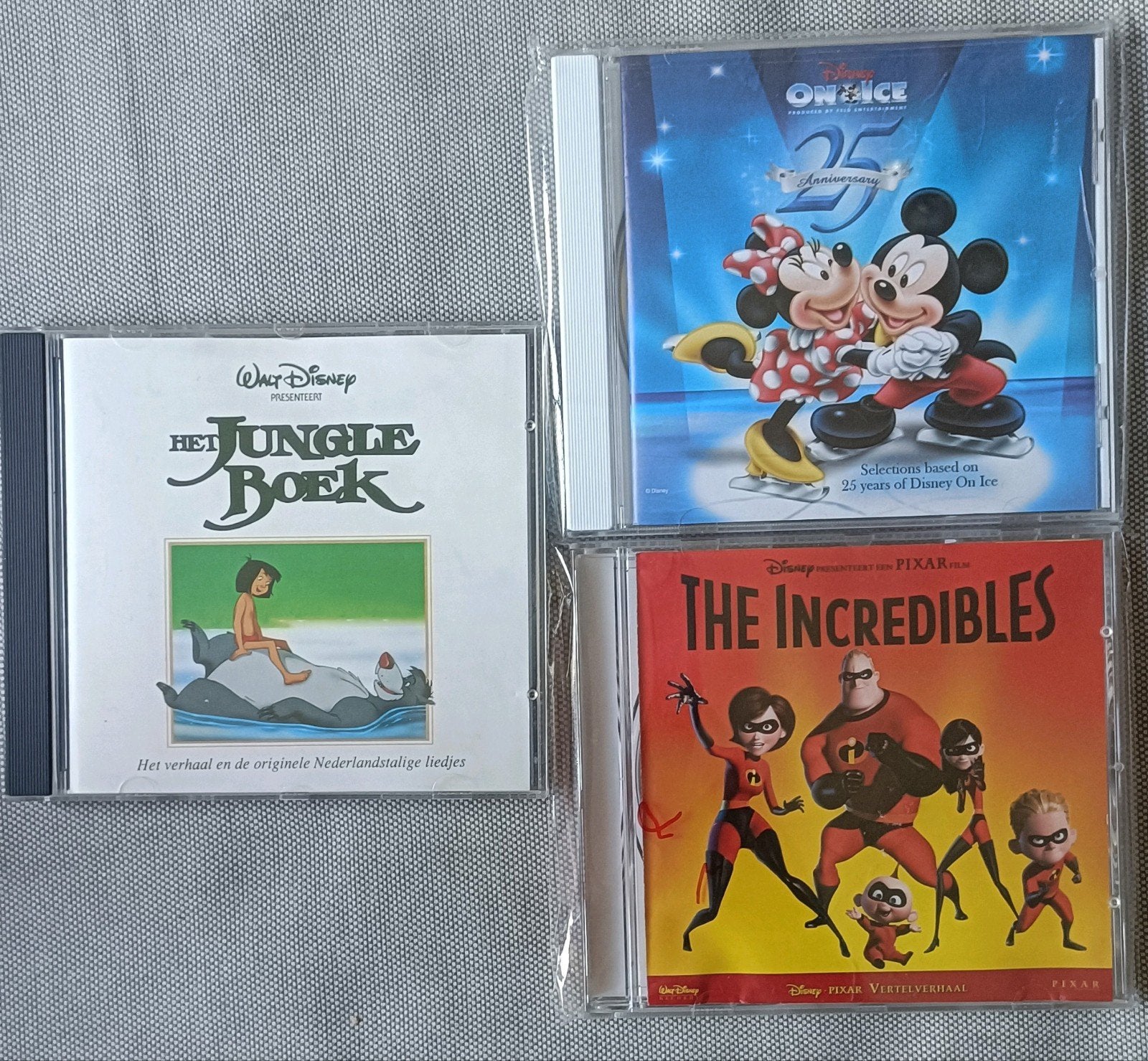 Disney CD's: Het Jungle Boek, The Incredibles, Disney On Ice, 6 tot 9 jaar, Ophalen of Verzenden, Verhaal of Sprookje, Nieuw in verpakking