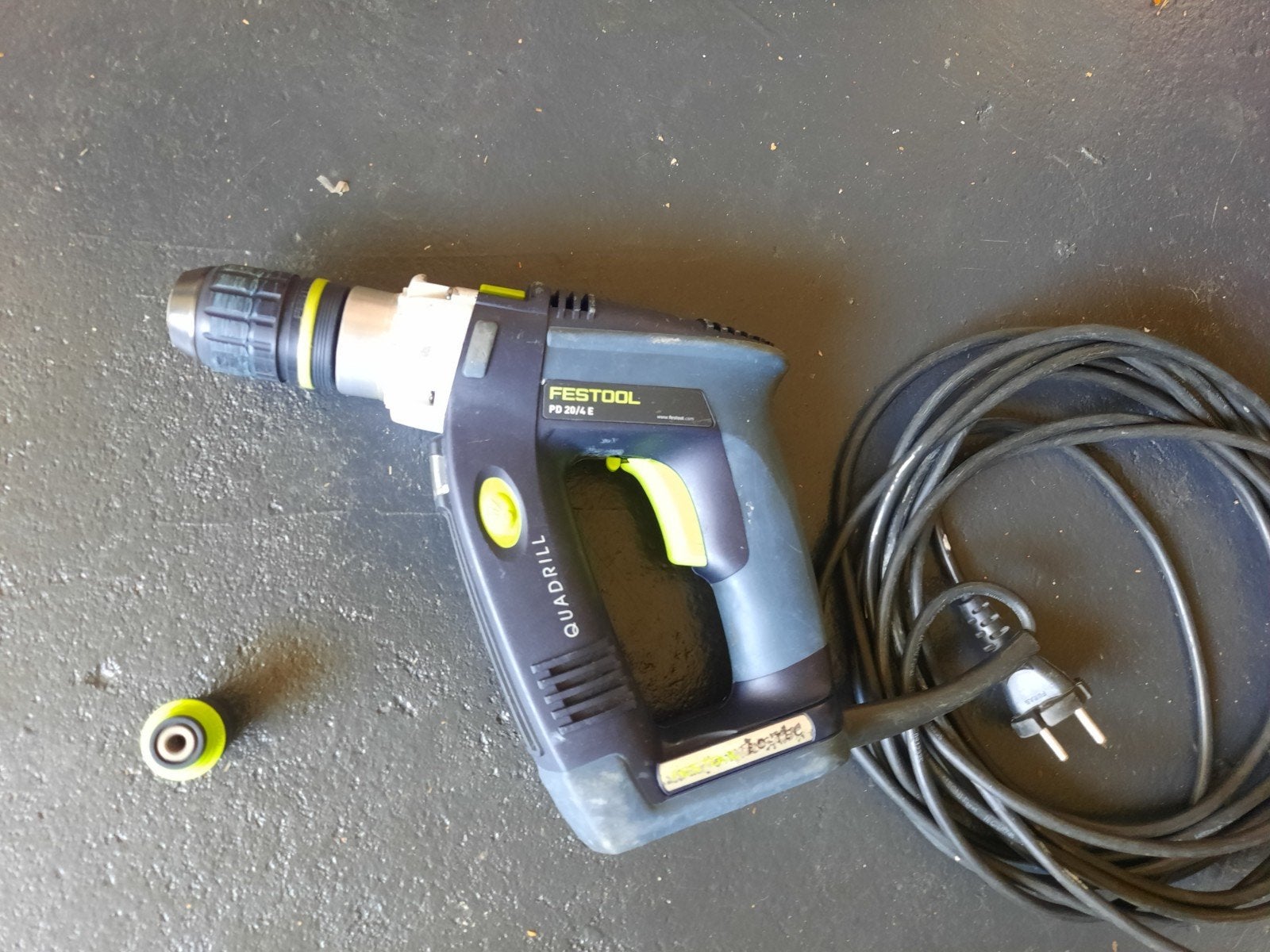 Festool Quadrill PD 20 4 E (hamer) boormachine, Doe-het-zelf en Verbouw, Gereedschap | Boormachines, Ophalen of Verzenden, Zo goed als nieuw