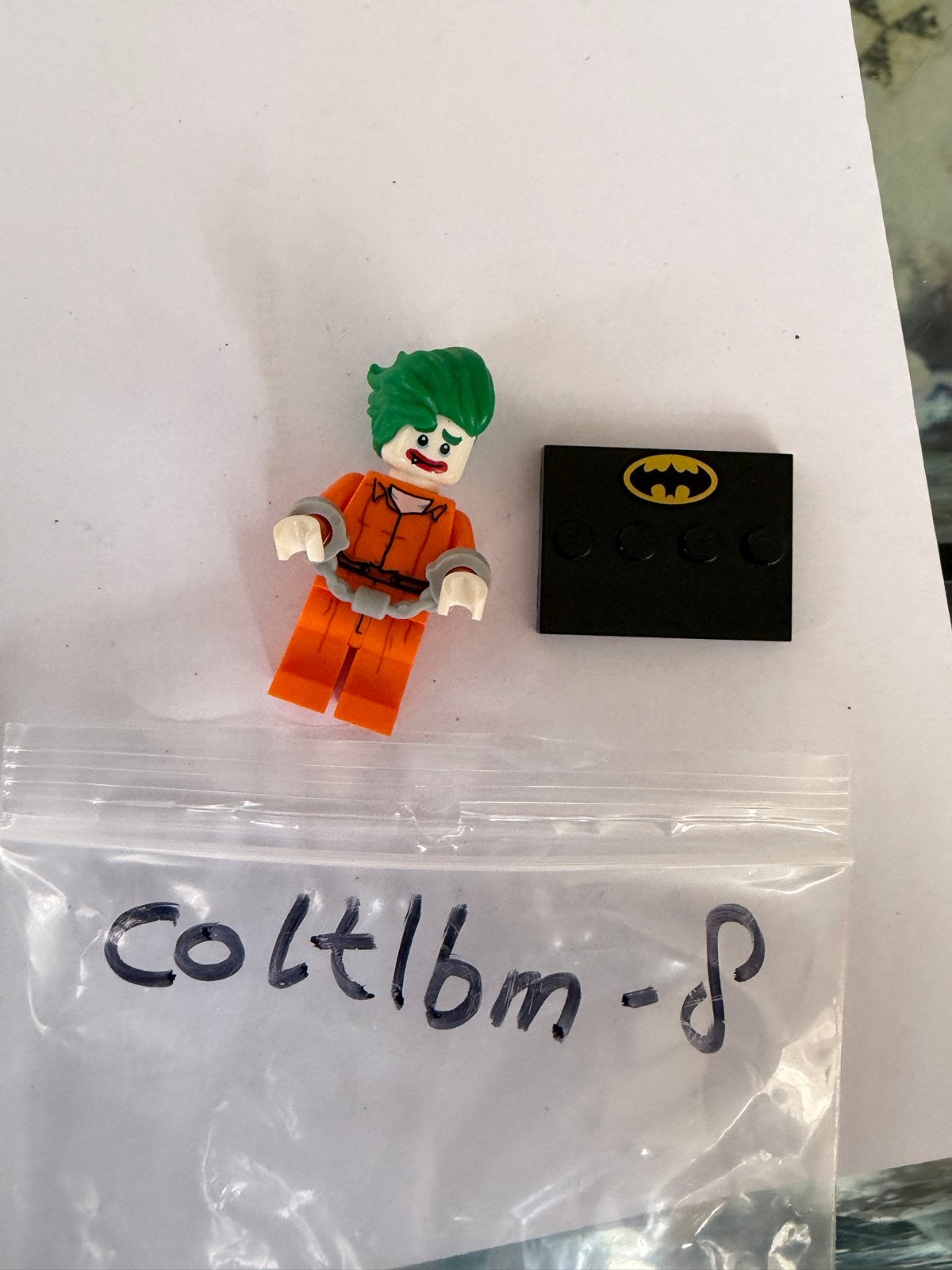 Lego Minifiguur Arkham Asylum Joker, The LEGO Batman Movie,, Overige thema's, Lego, Ophalen of Verzenden, Zo goed als nieuw