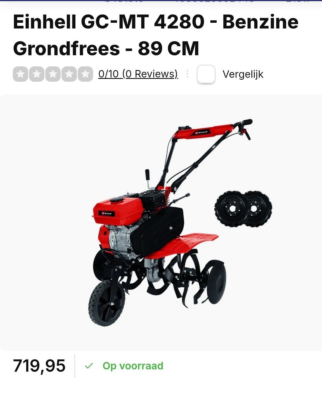 HERFST ACTIE! Einhell GC-MT 4280 – Bijna Nieuw!!, Ophalen, Gebruikt
