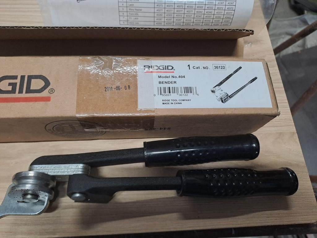 Nieuwe Ridgid 404 pijpenbuiger 1/4 inch, Ophalen of Verzenden, Nieuw