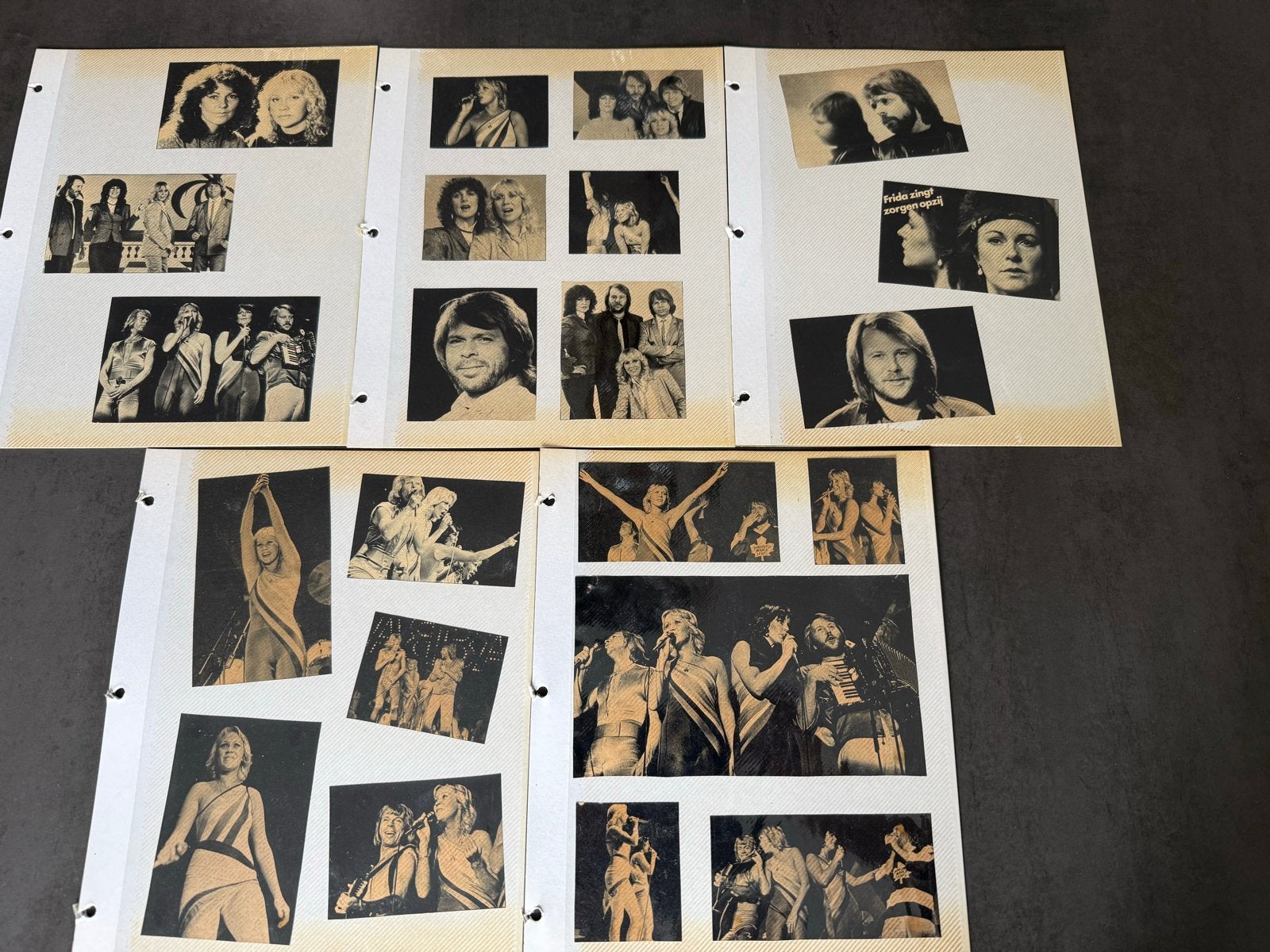 ABBA knipsels - Vintage verzameling, Ophalen of Verzenden, Gebruikt, Boek, Tijdschrift of Artikel