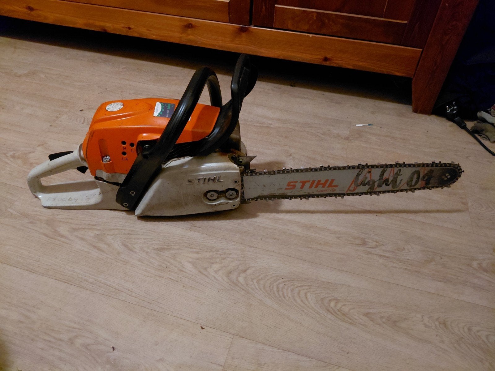 Stihl ms291 (licht getuned), Ophalen