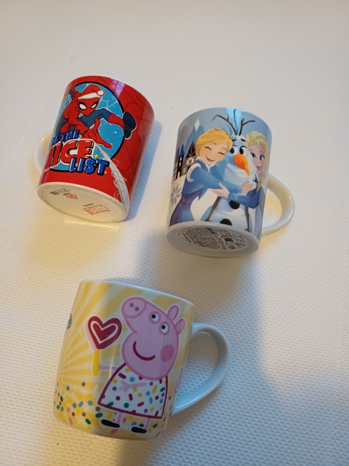 Kinderbekers: Spiderman, Frozen, Peppa Pig, dino, Ophalen of Verzenden, Gebruikt