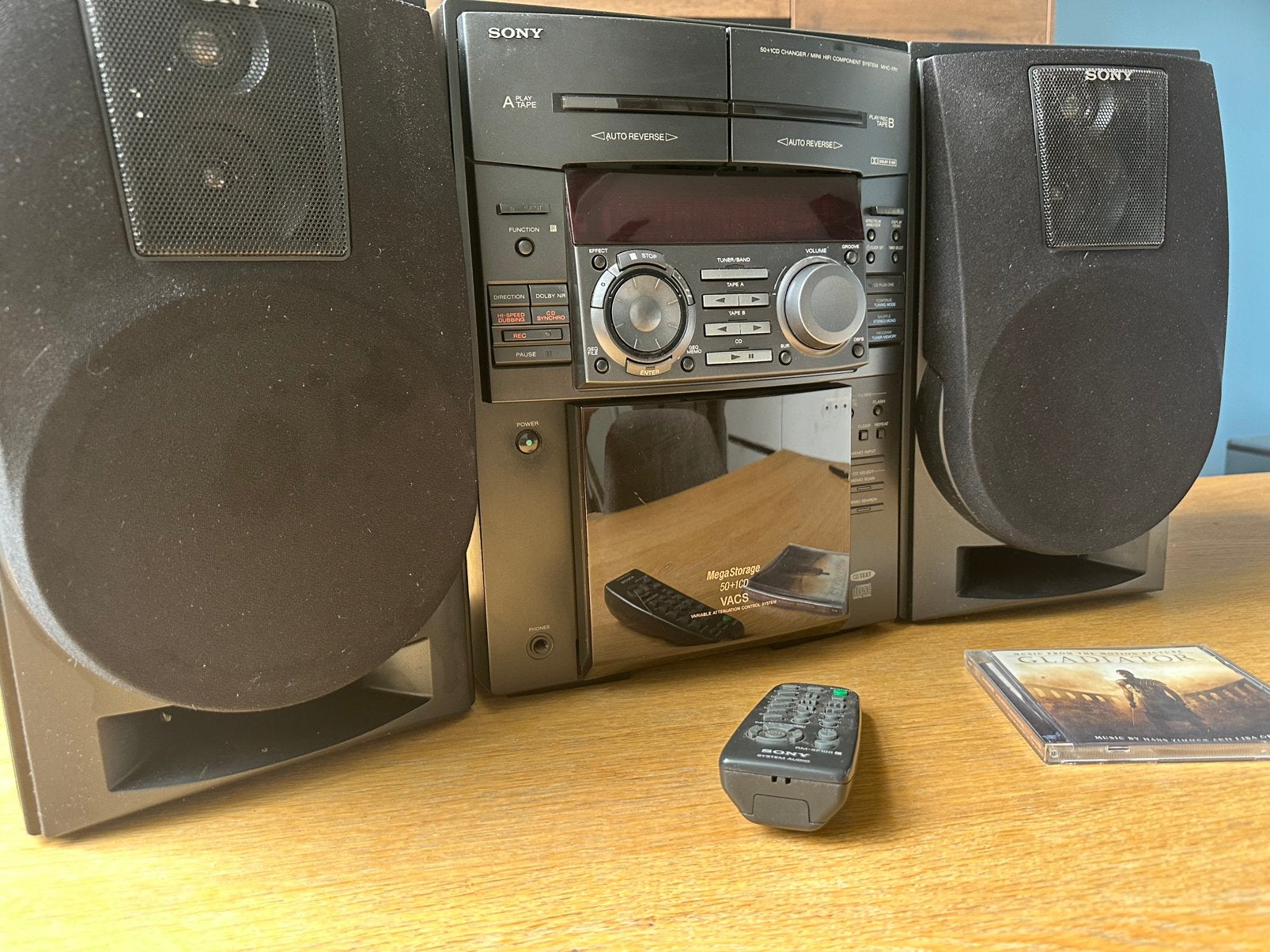 Sony MegaStorage MHC-F100  50+1 CD  Hifi Systeem, Ophalen, Gebruikt, Cassettedeck, Losse componenten