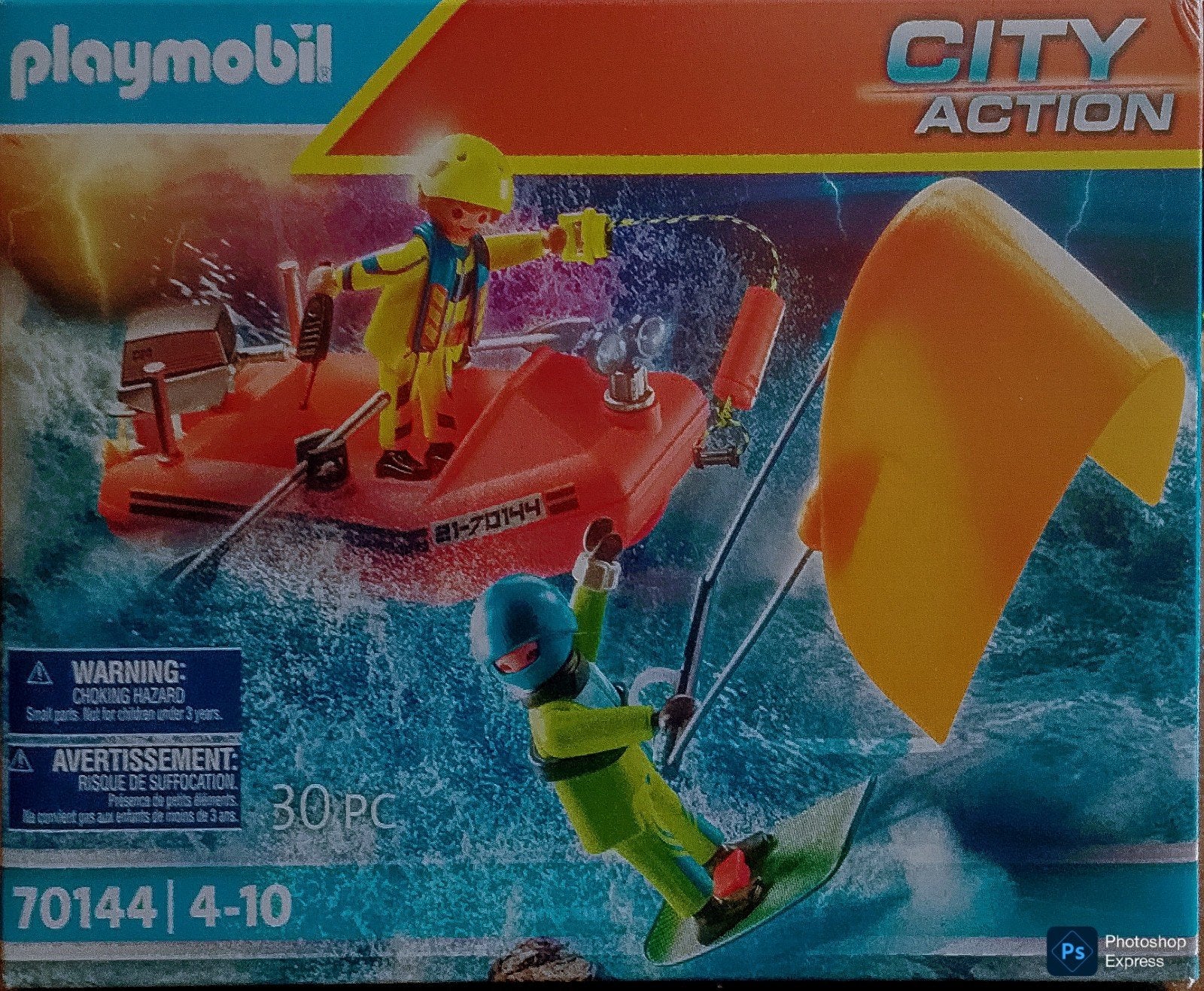 City Action Redding Op Zee:Kitesurfersredding Met Boot 70144, Ophalen of Verzenden, Zo goed als nieuw, Complete set