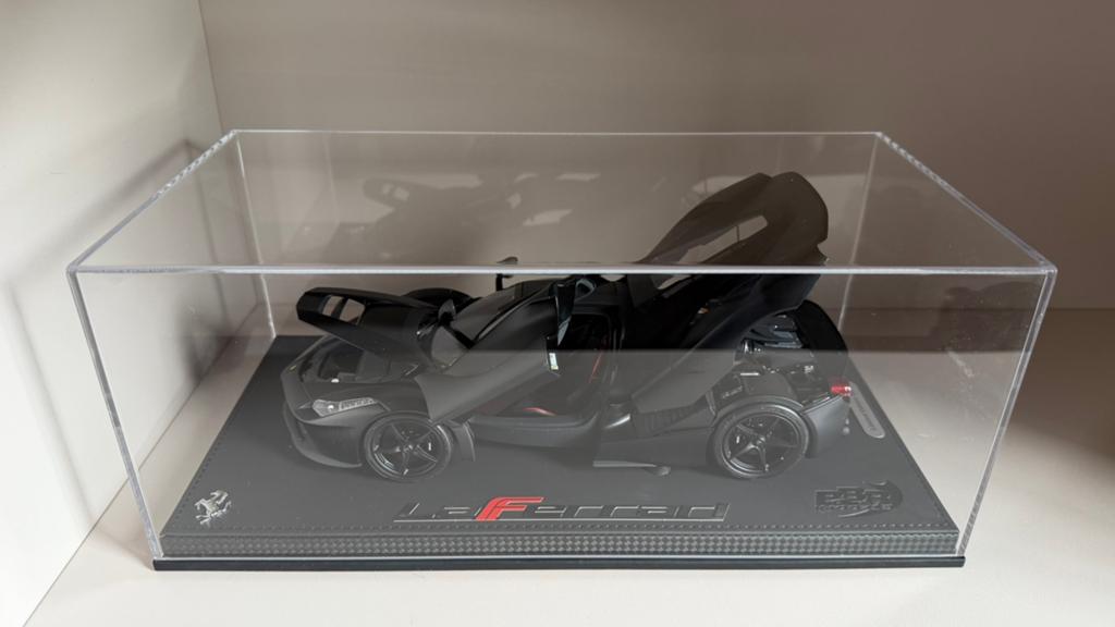 1/18 BBR Ferrari LaFerrari Matt black open diecast, Hobby en Vrije tijd, Modelauto's | 1:18, Ophalen of Verzenden, Zo goed als nieuw
