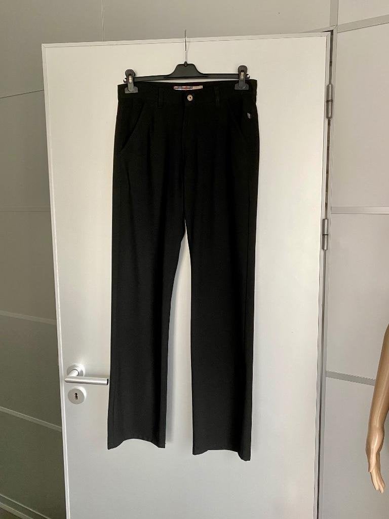 G630 Originele Burberry broek Mt. W31=M-38/40 pantalon, Kleding | Dames, Maat 38/40 (M), Zwart, Ophalen of Verzenden, Zo goed als nieuw