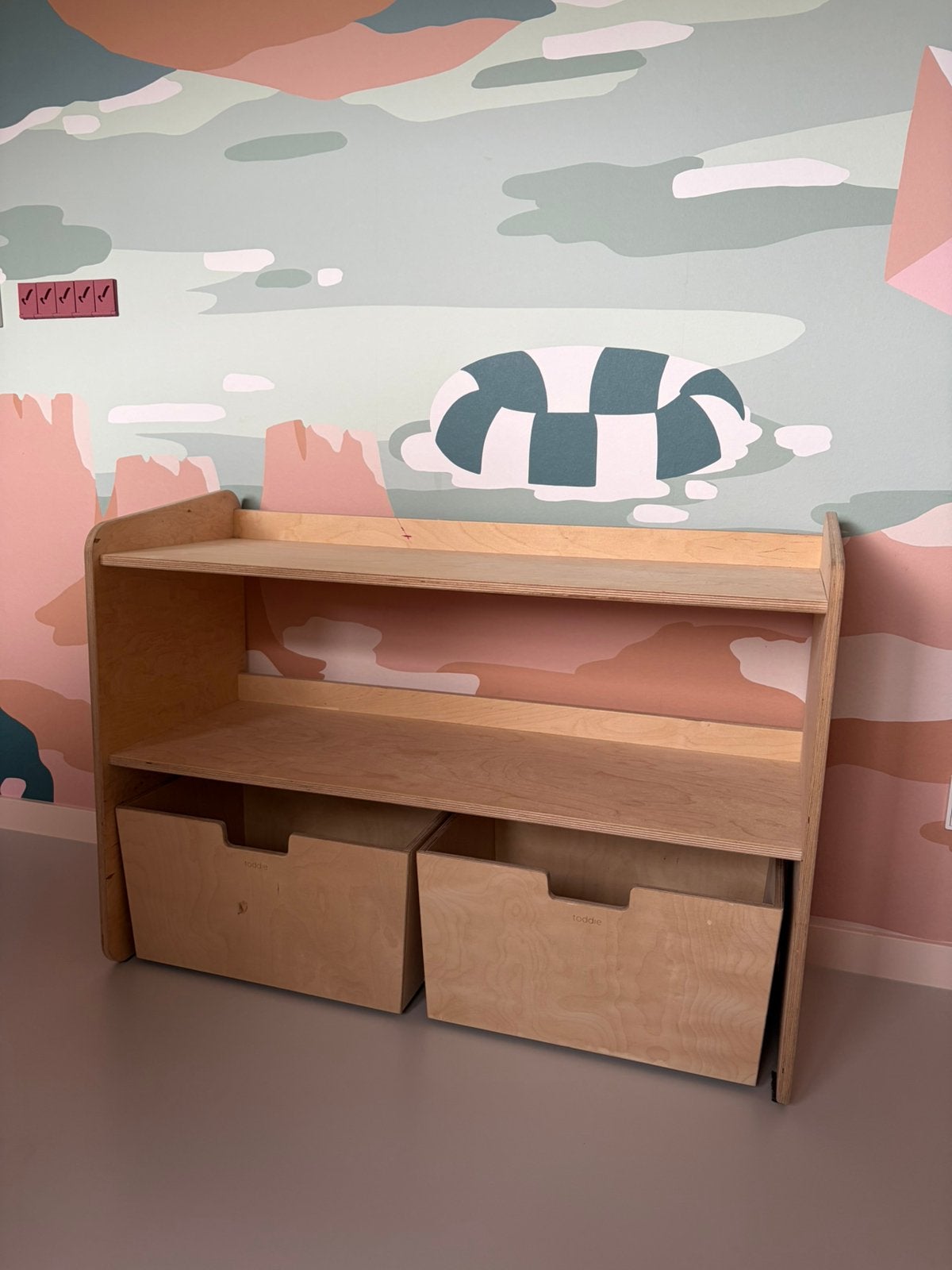 Toddie montessori open speelgoedkast Jollie, Ophalen, Minder dan 75 cm, 105 cm of meer, Zo goed als nieuw