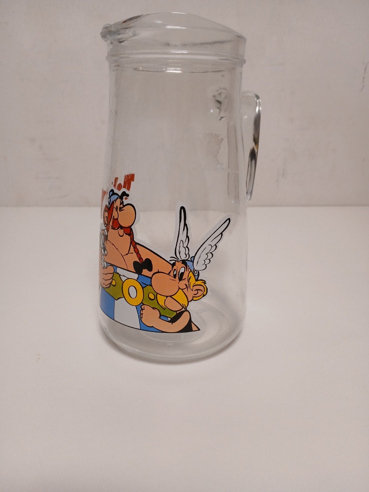 asterix en obelix schenkkan pitcher 1990 collectors item, Ophalen of Verzenden, Zo goed als nieuw, Beeldje of Figuurtje