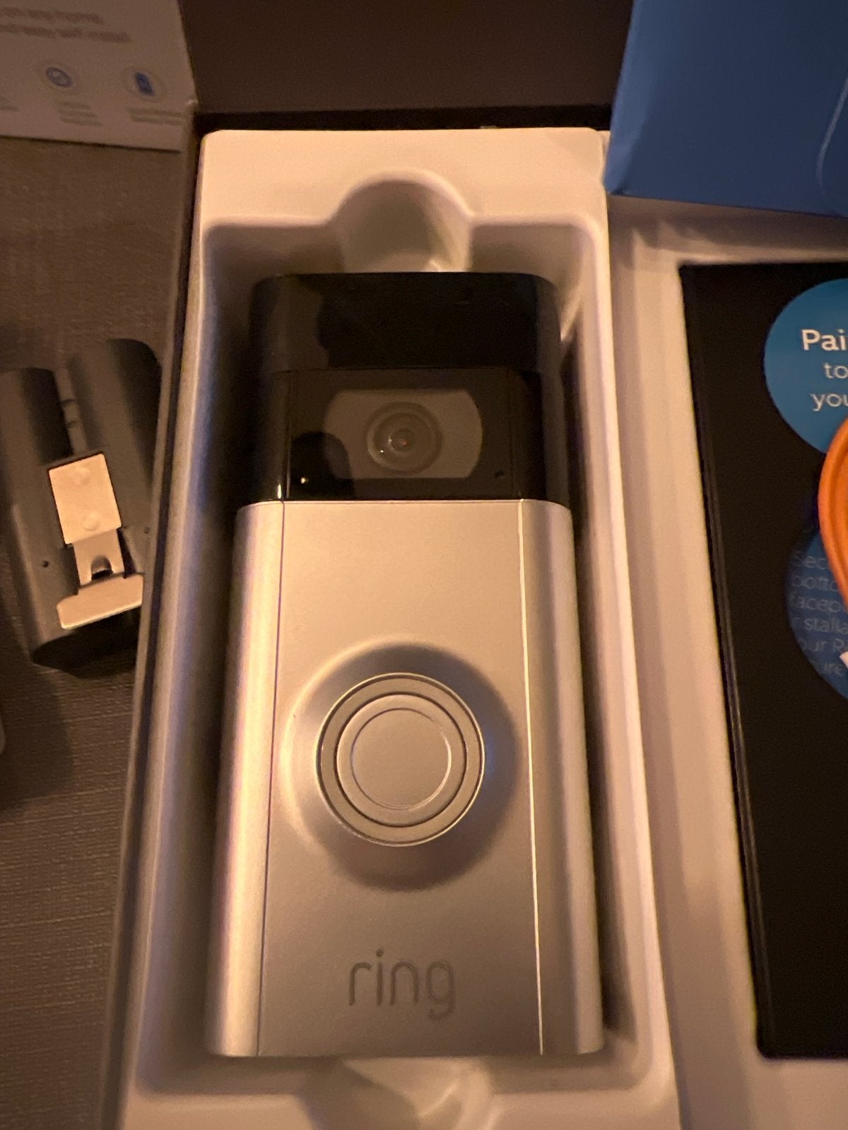 Ring video deurnel 2 inclusief 2 batterijen, Ophalen of Verzenden, Zo goed als nieuw