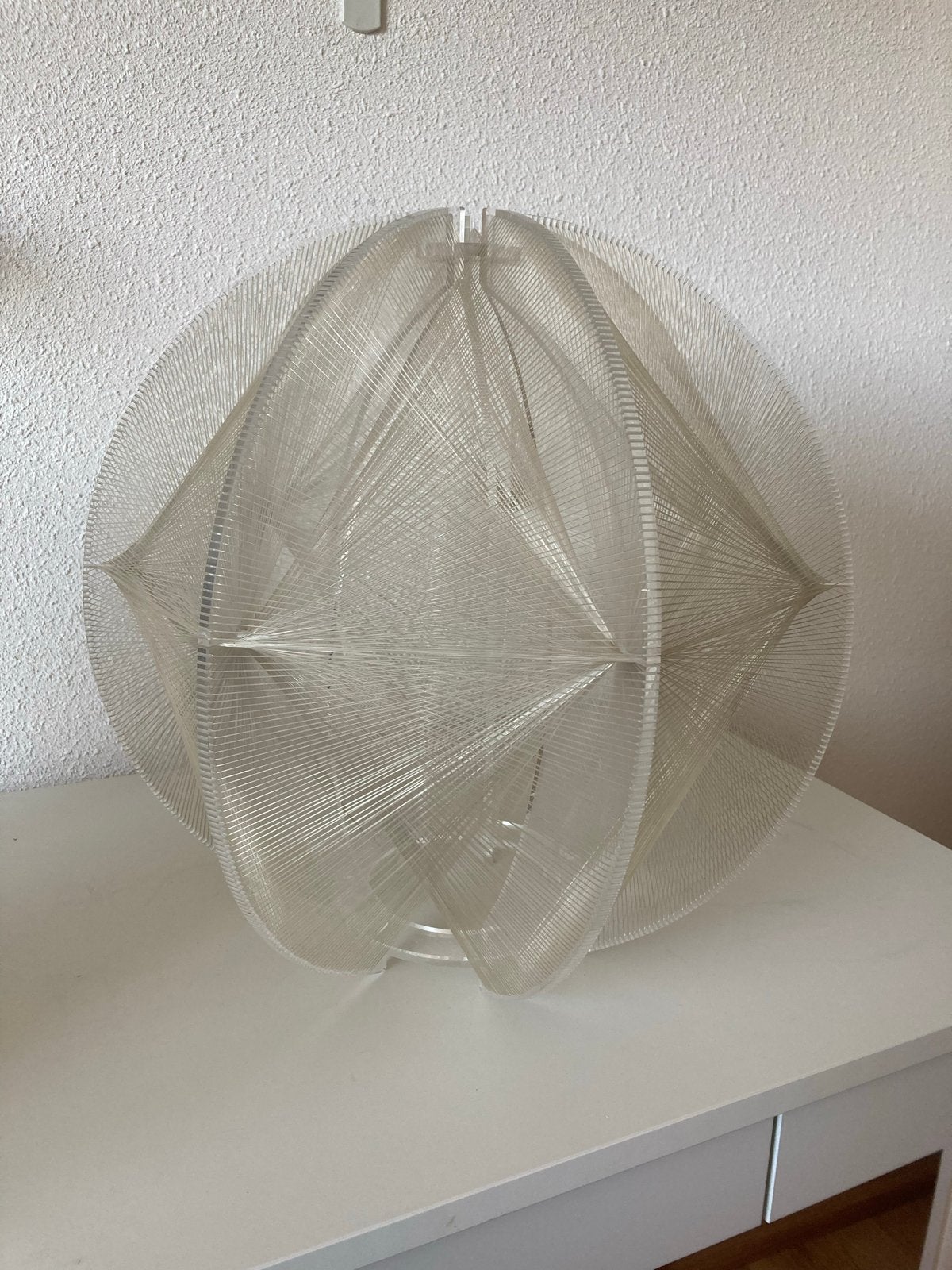 Prachtige Paul Secon hanglamp met complete armatuur, Verzenden, Gebruikt, Kunststof