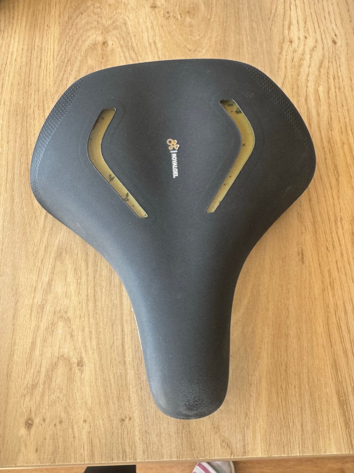 Royalgel Lookin fietszadel - Comfortabel en gebruikt, Gebruikt, Kunststof, Ophalen of Verzenden, Zadel