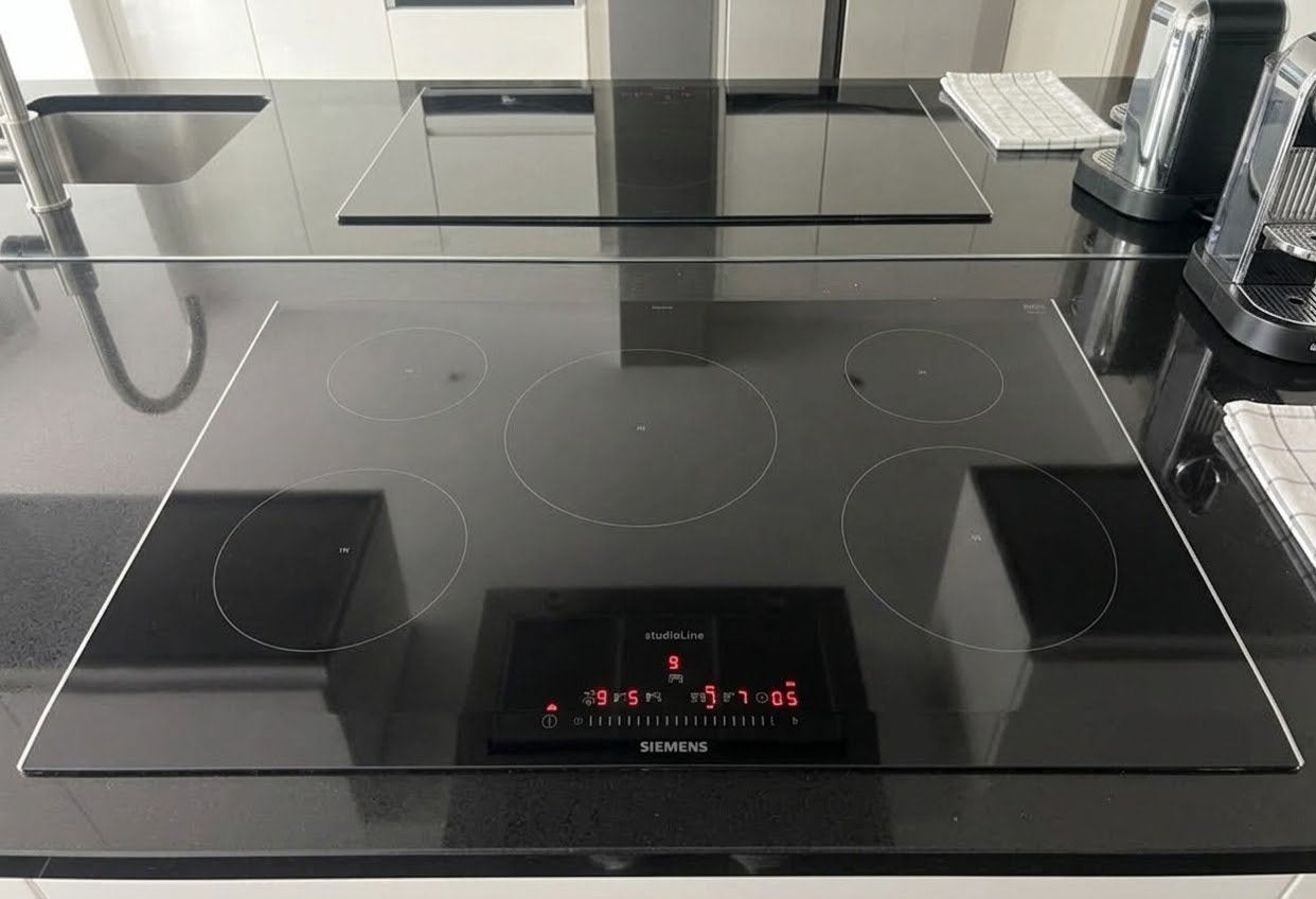 Siemens EH875FVB1E 5 pits inductie kookplaat 80 cm izgst, Ophalen, Zo goed als nieuw, Inbouw, Inductie