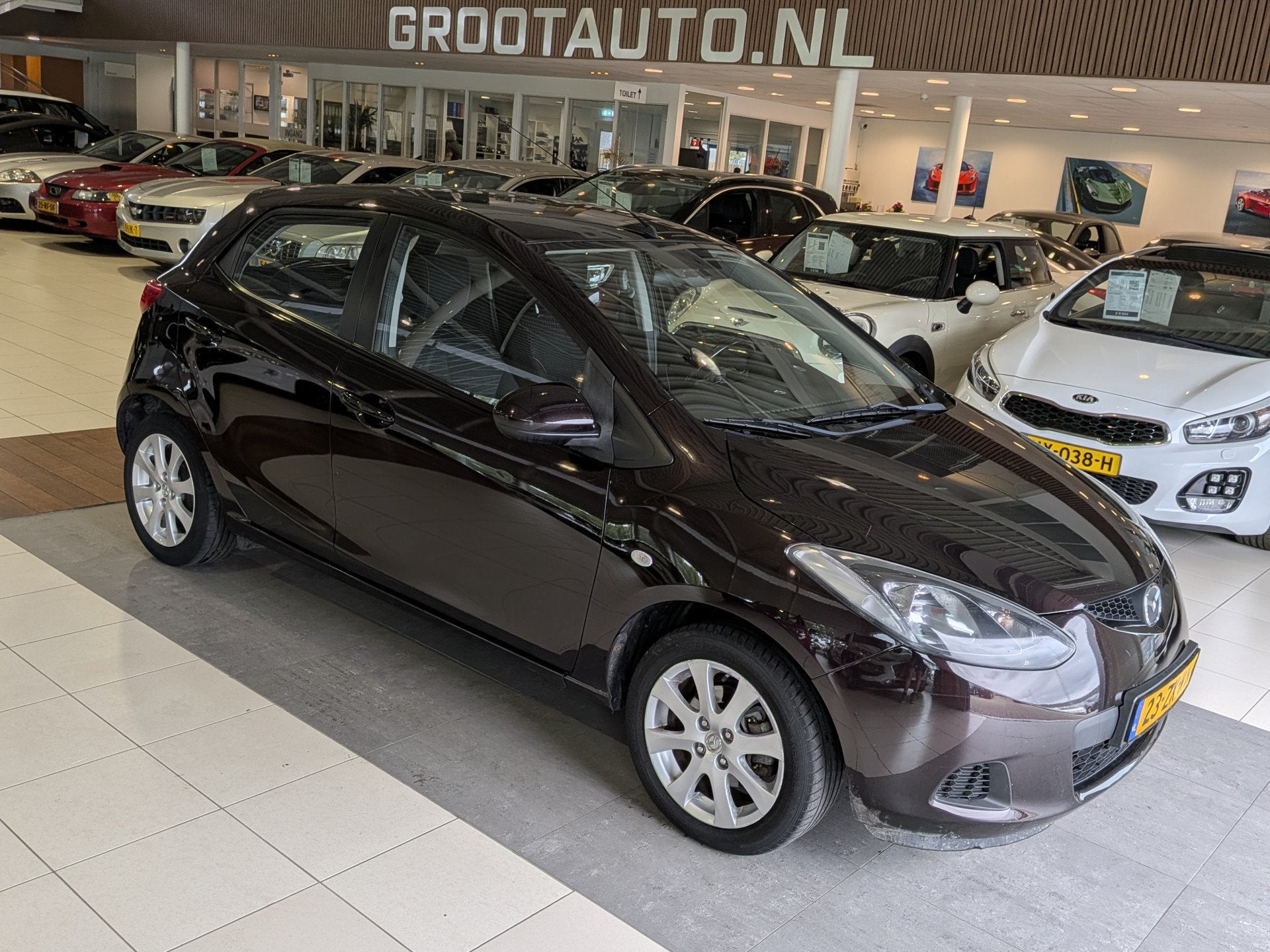 Mazda 2 1.3 S-VT Touring Airco, Trekhaak, Stuurbekrachtiging, Auto's, Voorwielaandrijving, Stof, Gebruikt, 31 €/maand