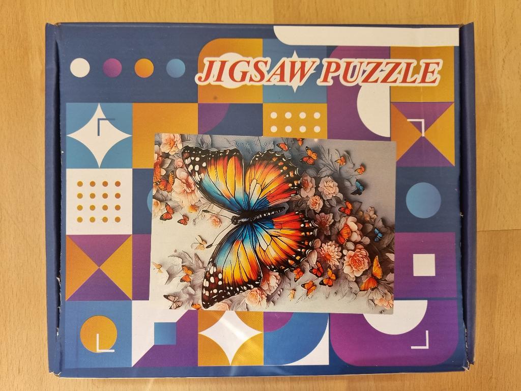 Vlinder puzzel, Ophalen of Verzenden, 500 t/m 1500 stukjes, Zo goed als nieuw, Legpuzzel