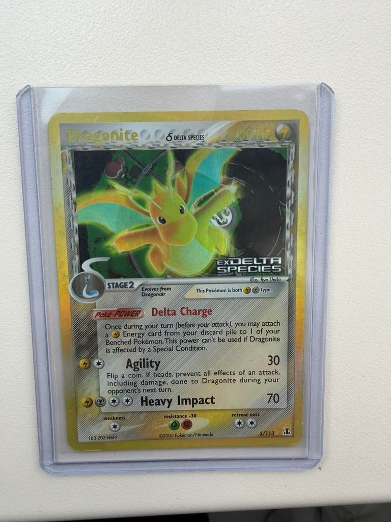 Dragonite Pokemon kaart, Ophalen of Verzenden, Zo goed als nieuw