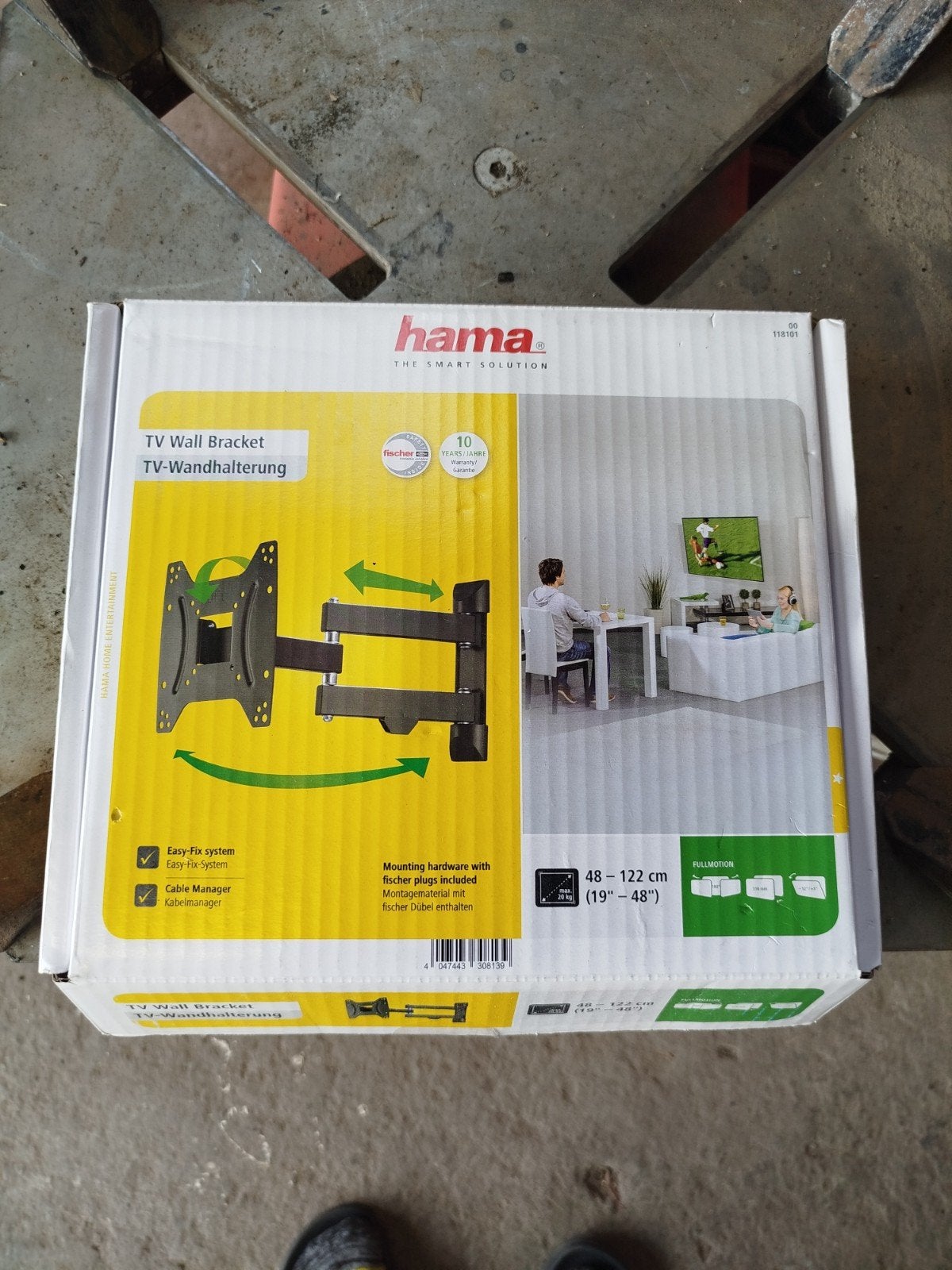 Hama TV Muurbeugel 19" - 48", Ophalen of Verzenden, Zo goed als nieuw