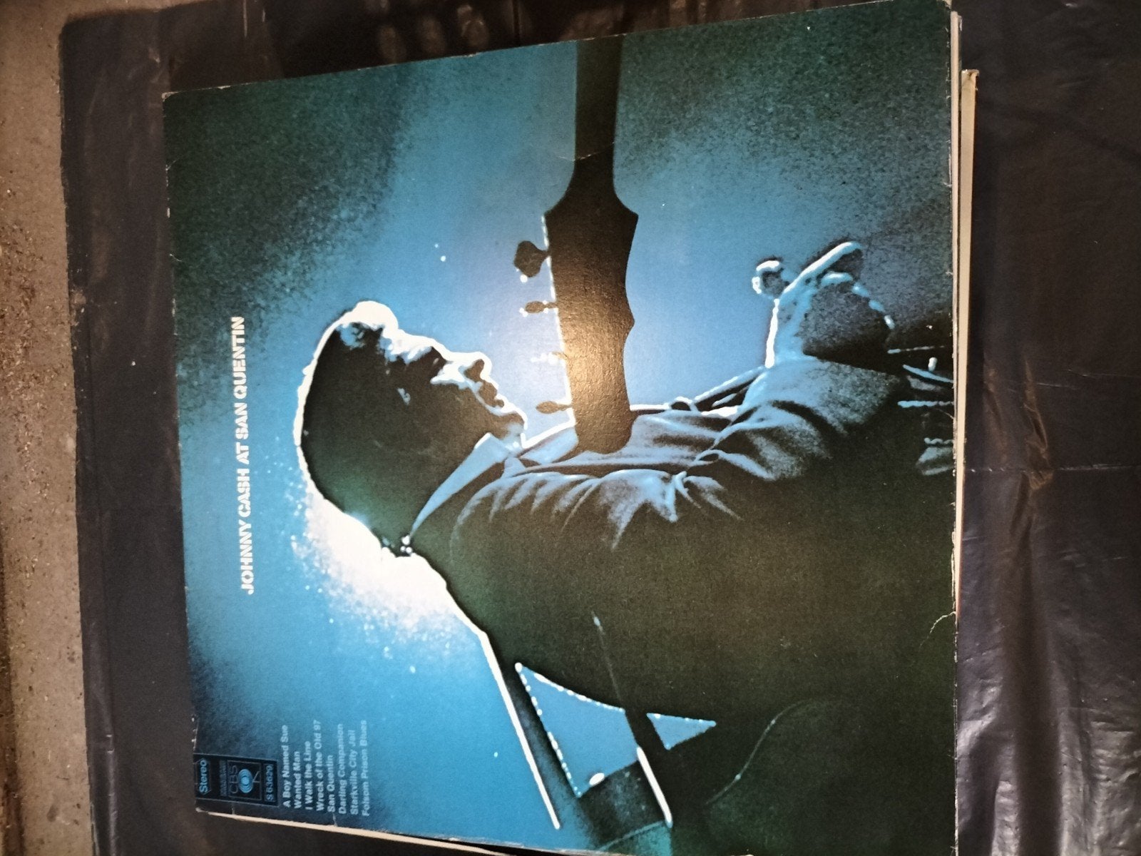 Johnny Cash At San Quentin LP - Originele Persing, Ophalen, Gebruikt, Originele persing, 12 inch