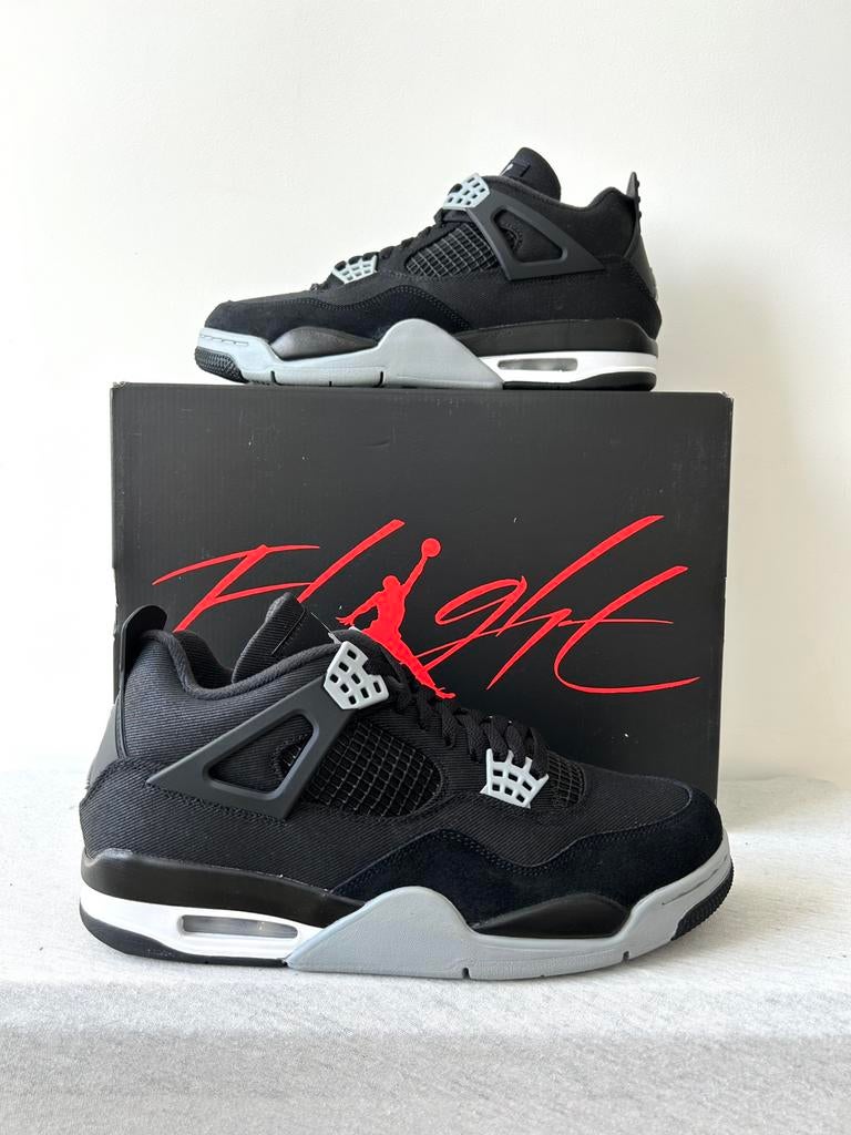 Nike Air Jordan 4 Retro SE Black Canvas (EU 44), Kleding | Heren, Schoenen, Zwart, Air Jordan, Nieuw, Ophalen of Verzenden