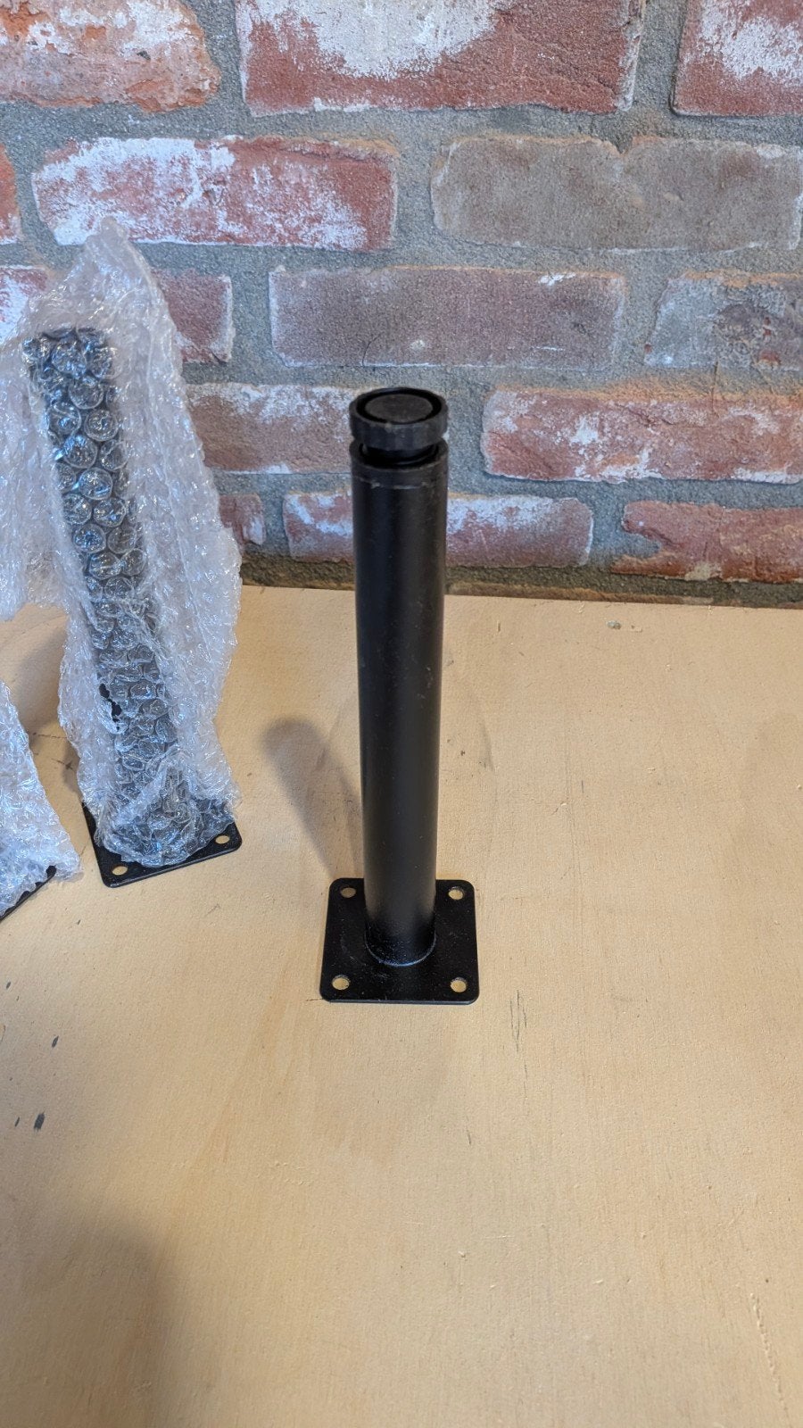 Meubelpoot, 3st, 20cm - Zwart, Verstelbaar, Ophalen, Tafelpoot, Minder dan 50 cm, Rond