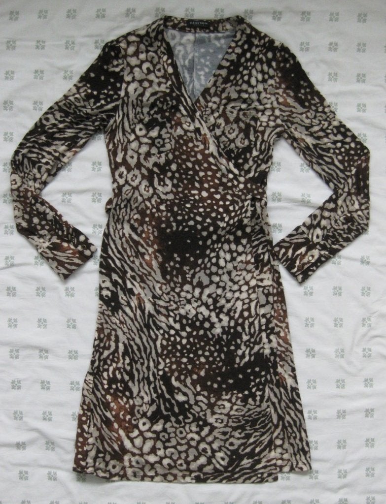 Blacky dress bruine panterprint wikkeljurk, overslag, mt 36, Kleding | Dames, Jurken, Bruin, Ophalen of Verzenden, Zo goed als nieuw
