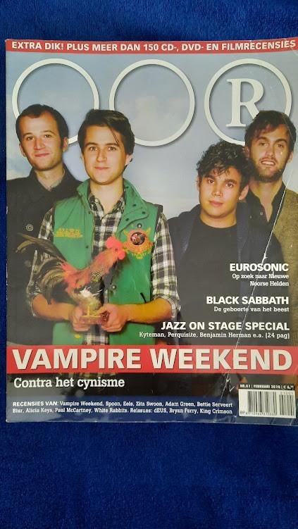 OOR 1-2010 2 Vampire Weekend Eurosonic Black Sabbath Jazz on, Boeken, Tijdschriften en Kranten, Ophalen of Verzenden, Zo goed als nieuw