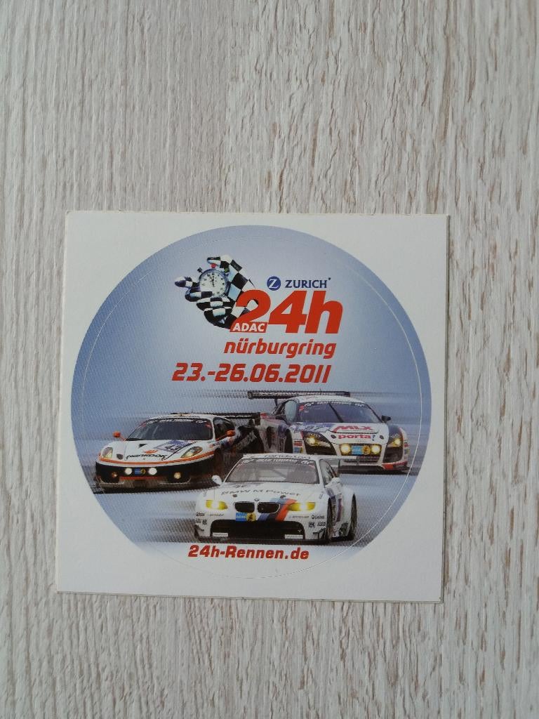 sticker 24h van nürburgring 2011, Ophalen of Verzenden, Zo goed als nieuw, Overige typen