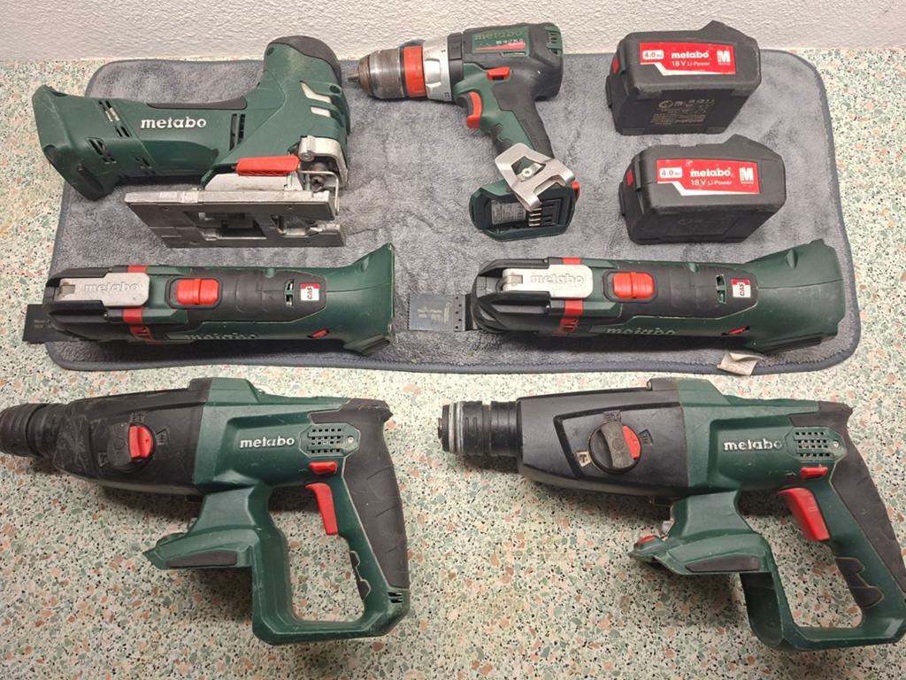 Metabo Accu Gereedschap Set in Metabo-box, Doe-het-zelf en Verbouw, Gereedschap | Boormachines, Ophalen of Verzenden, Gebruikt