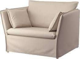 Nieuwe Hoes Backsalen 1,5-zits fauteuil IKEA, Beige, Verzenden, Nieuw, 75 tot 100 cm, 75 tot 100 cm