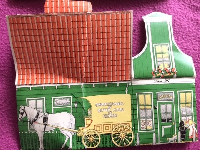 Vintage Verkade Huisje Kartonnen Verpakking DE, Ophalen of Verzenden, Gebruikt, Verpakking