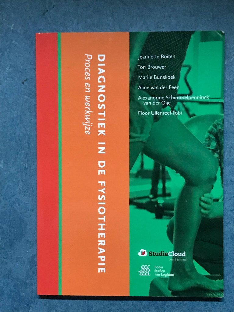 Diagnostiek in de fysiotherapie, Zo goed als nieuw, Bohn Stafleu van Loghum, Beta, HBO