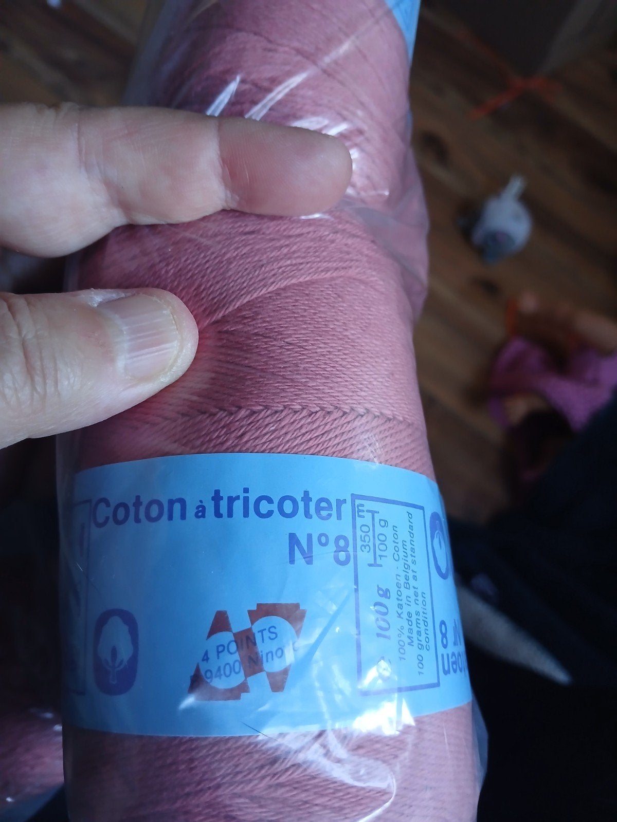 Brei/haak katoen oud roze/terra kleur 10 bollen à 100 gr, Ophalen, Nieuw, Breien of Haken, Wol of Garen